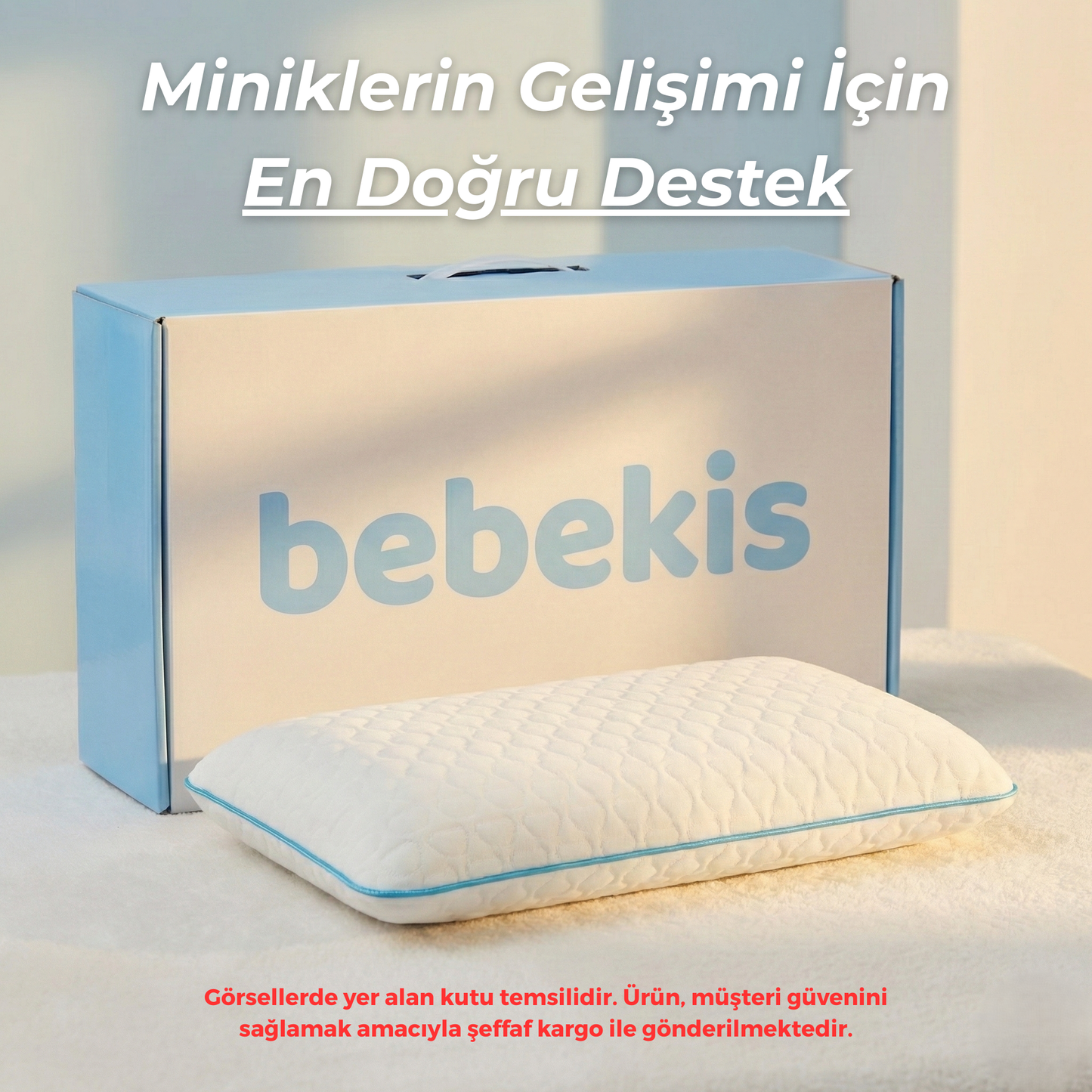 Bebekis™ Ortopedik Visco Çocuk Gelişim Yastığı