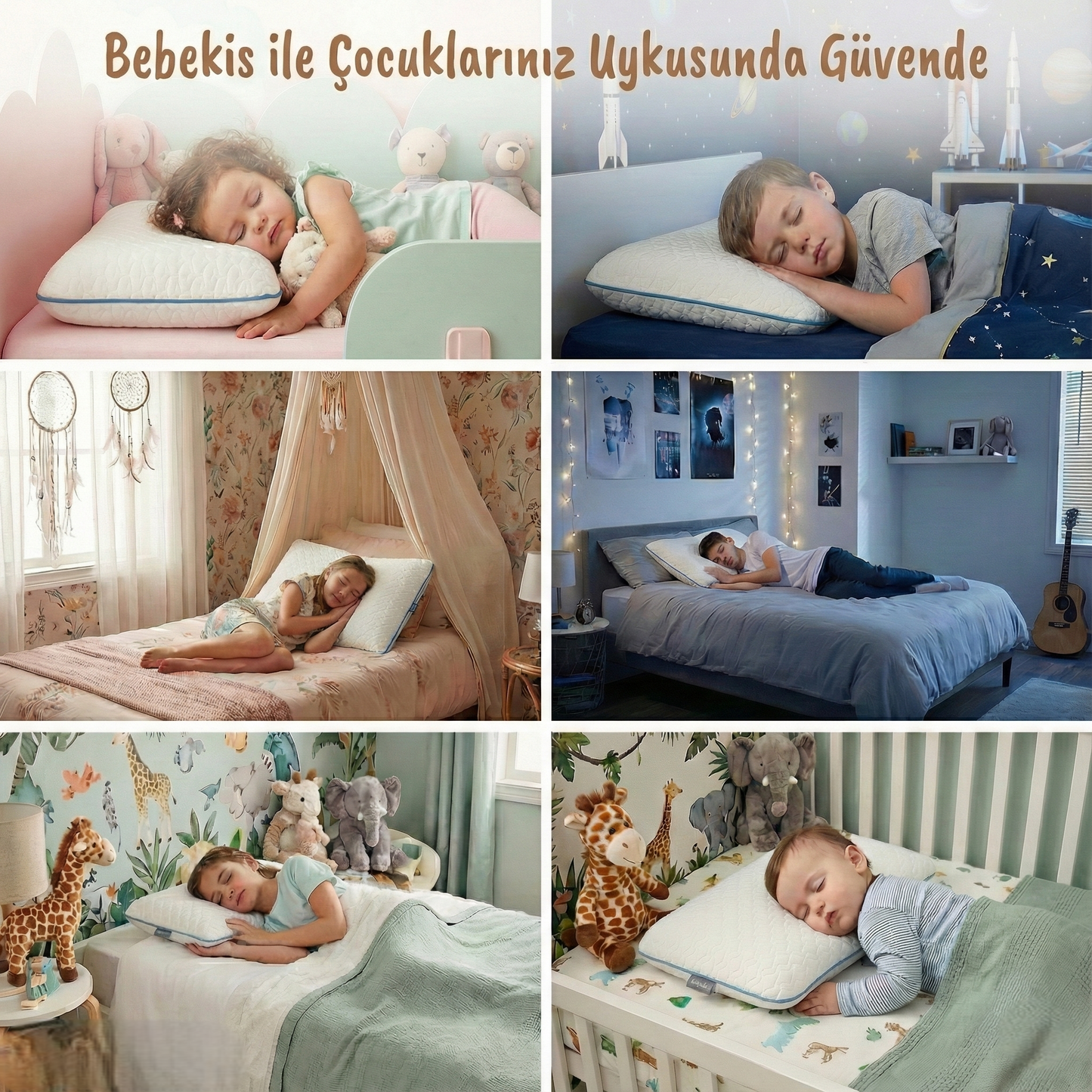 Bebekis™ Ortopedik Visco Çocuk Gelişim Yastığı