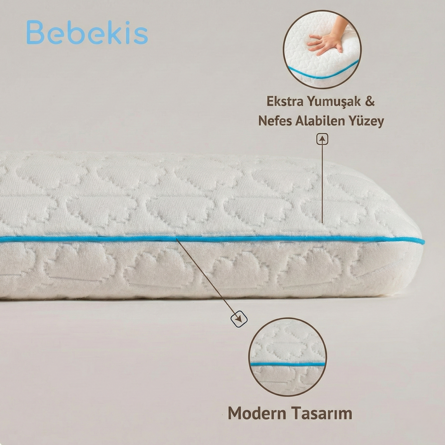 Bebekis™ Ortopedik Visco Çocuk Gelişim Yastığı